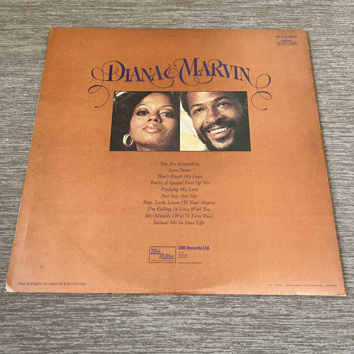 【UK盤英盤】DIANA&MARVIN ダイアナロスとマーヴィンゲイ /LP レコード / Tamla Motown STMA 8015 / R&Bソウル /_画像2