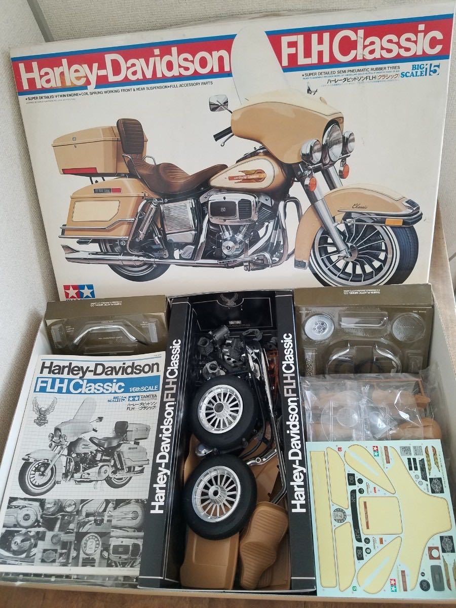 蔵出 当時物 ジャンク 1/6 TAMIYA ハーレー ダビッドソン FLH