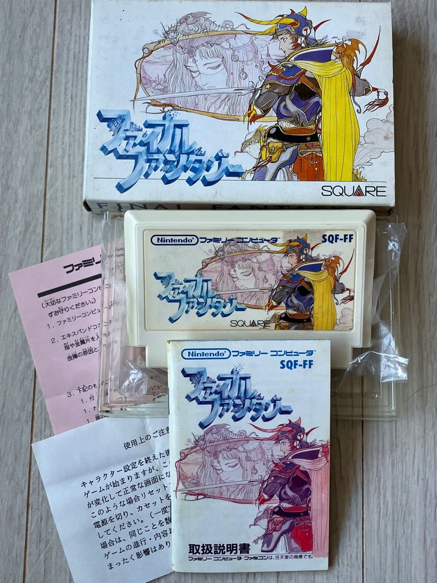 FC、ファイナルファンタジー、箱・説明書・ケース付、ファミコン、初代FF