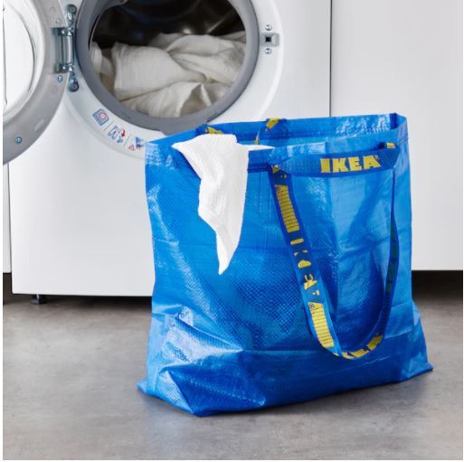 送料無料 2枚 新品 即決 IKEA イケア FRAKTA フラクタ キャリーバッグ M 403.017.08 エコバッグ ランドリーバッグ ゴミ分別バッグ 容量36 l_画像2