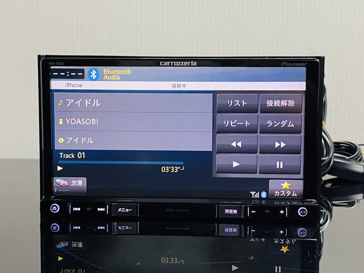 AVIC-RZ800-D カロッツェリア 4chフルセグTV Bluetoothオーディオ CD→SD録音 DVD SD 新品フィルムアンテナ付き 送料無料_画像6