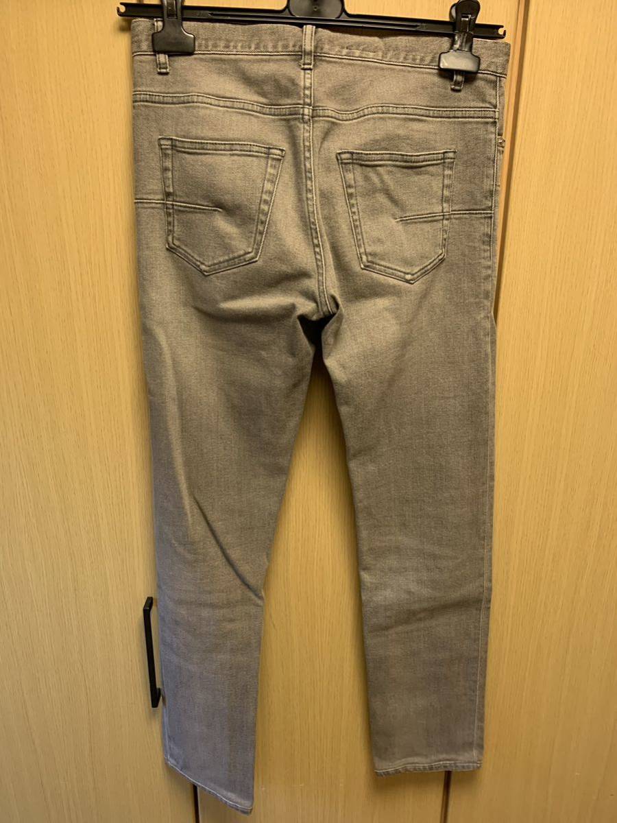 正規 17SS Dior Homme ディオールオム KRIS VAN ASSCHE クリスヴァンアッシュ ストレッチ デニム 灰 29 SLIM 17.5 733D049T072X_画像3