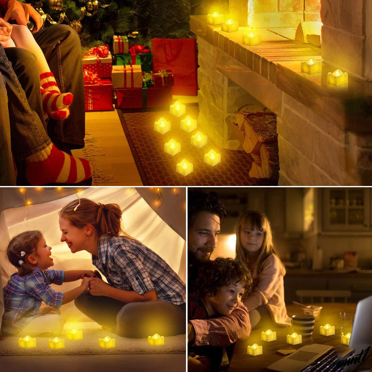 【暖かみのある優しい光】 LEDキャンドルライト 12個セット ロマンチック インテリア 間接照明 長寿命 パーティー 誕生日 プレゼント_画像2
