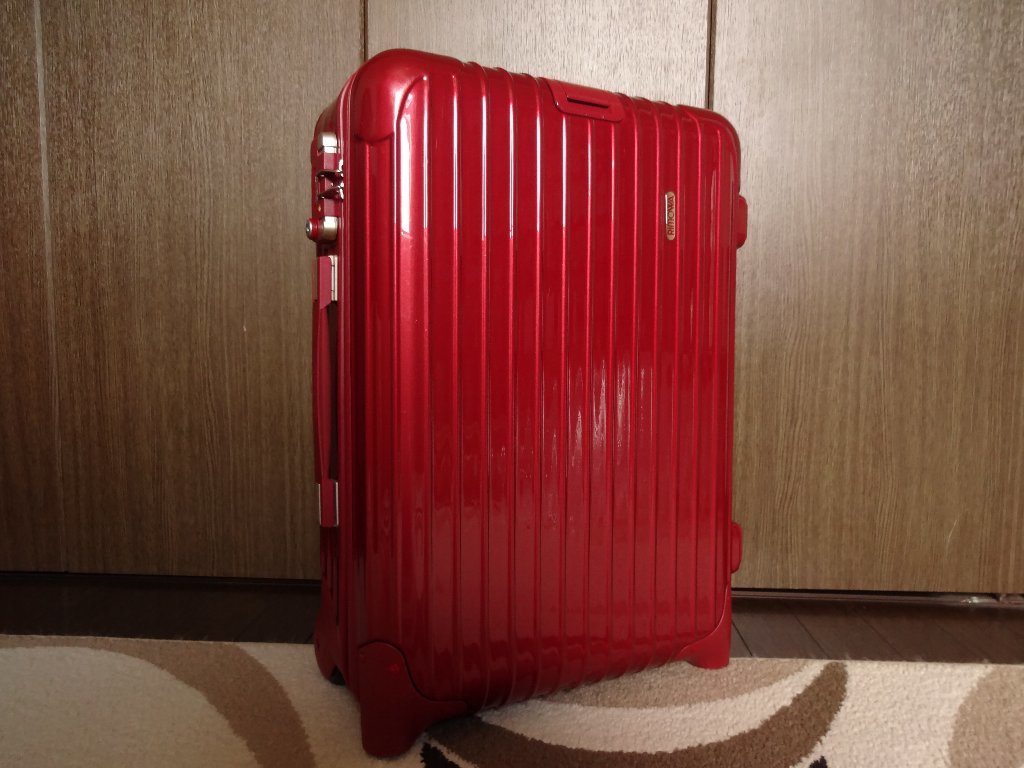 【リモワ RIMOWA】 サルサデラックス(SALSA DX) 853.52 レッド★状態良好!!★_RIMOWA SALSA DELUXE 廃番モデル