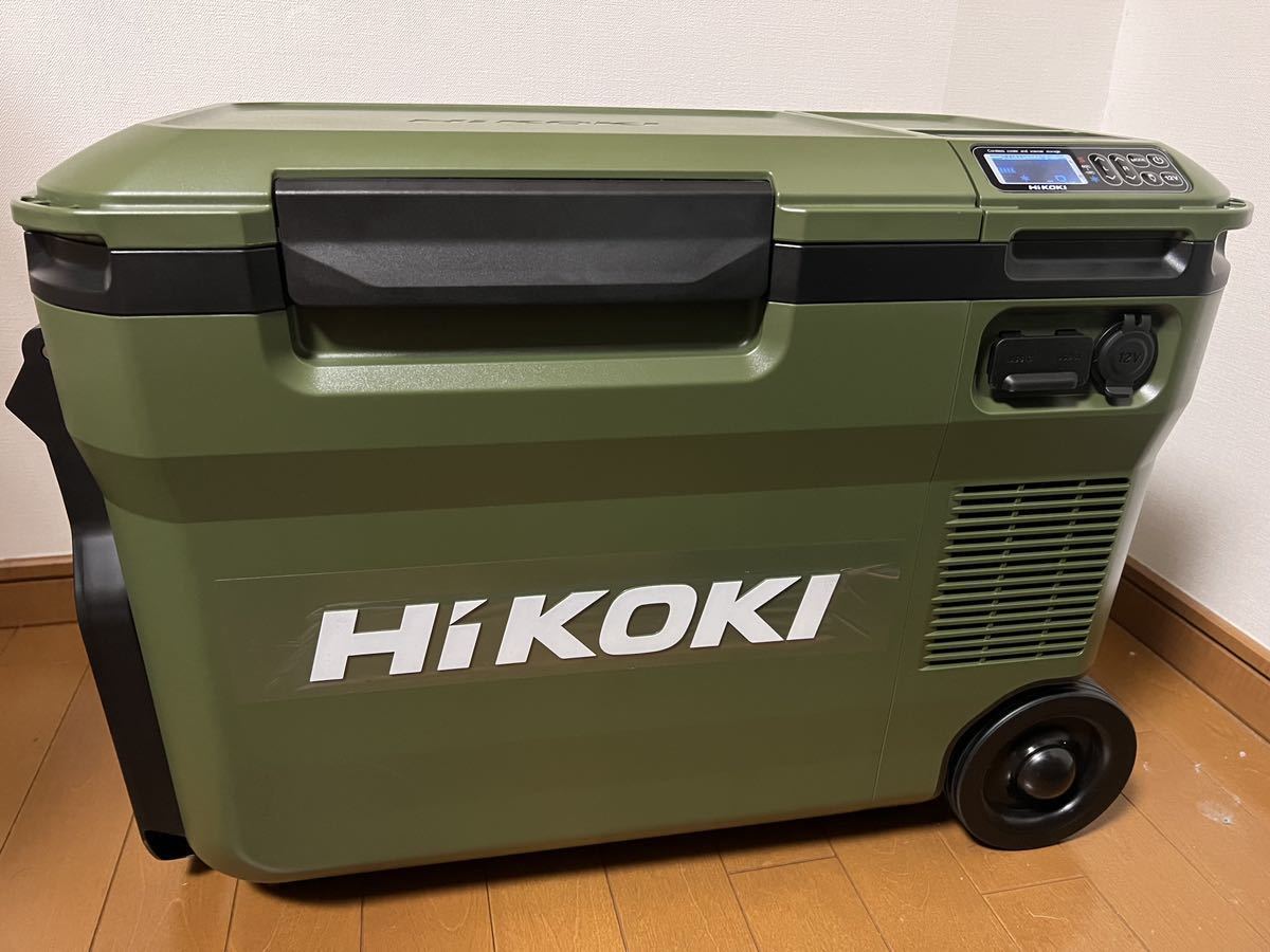 【ほぼ未使用】HiKOKI(ハイコーキ) 14.4/18V コードレス 冷温庫 UL18DBA 25L 冷蔵庫 車載冷蔵庫 フォレストグリーン UL18DBA(WMGZ)