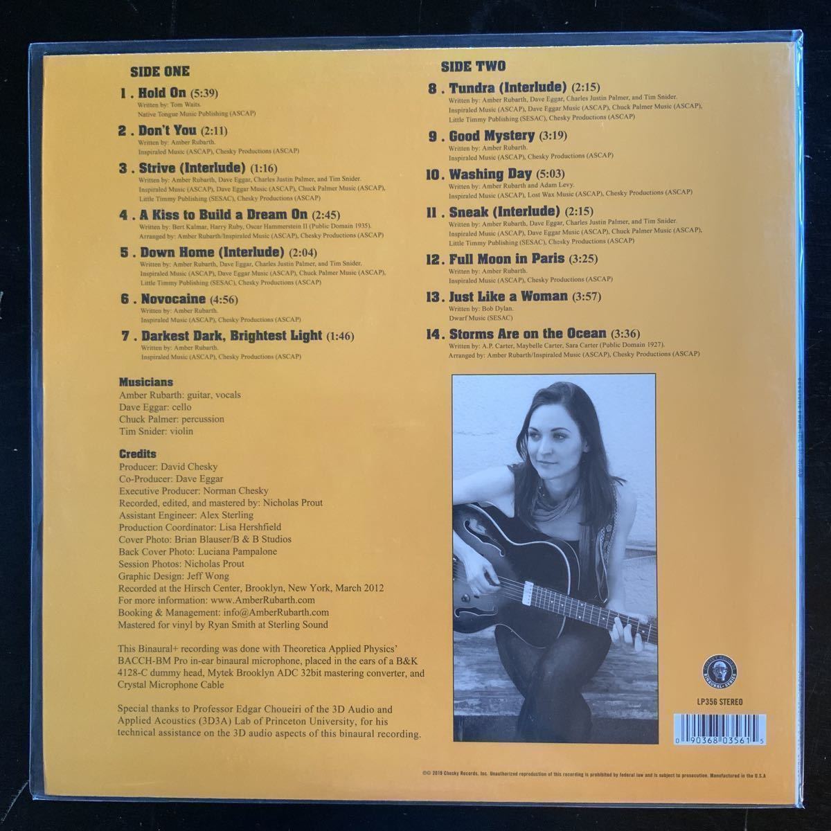 LP レコード Amber Rubarth / Sessions from the 17th ward 重量盤の画像2