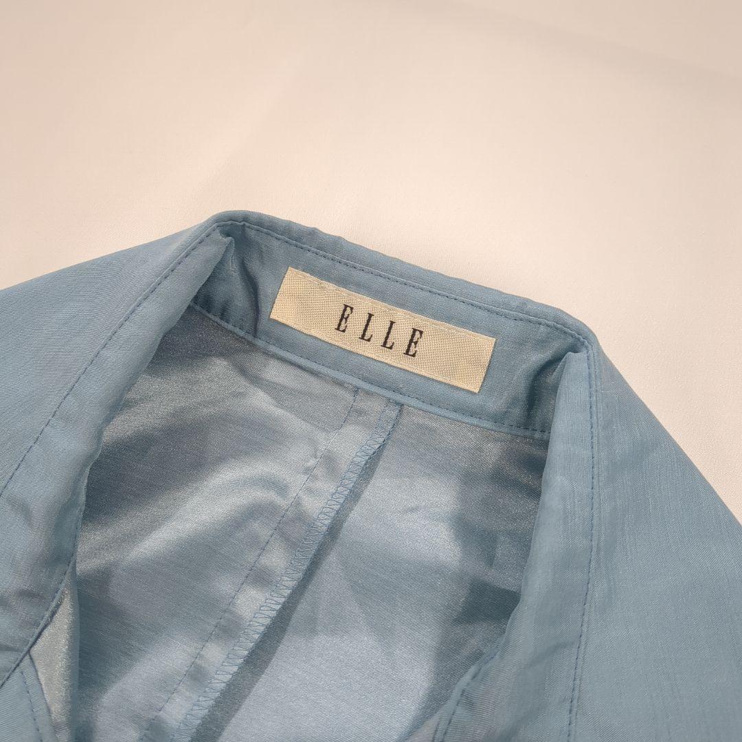 ELLE выставить рубашка × длинный One-piece бледно-голубой женский 38 b21