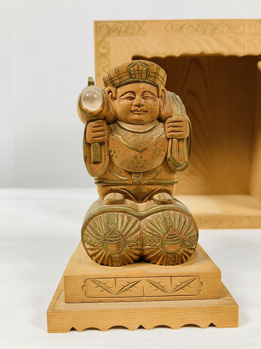 厨子入り【大黒天 尊像】仏具 仏教 密教 大黒 福神 七福神 恵比寿 布袋