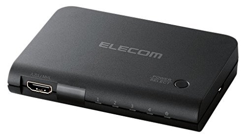 エレコム HDMI切替器 4入力:1出力 リモコン付き 4K出力 MHL対応 プレビュー(中古品)
