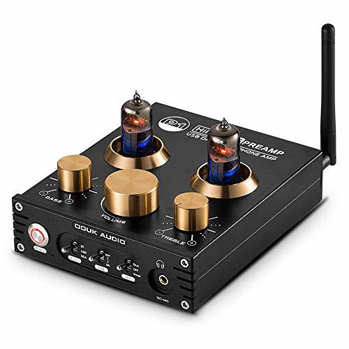 品質検査済 Douk Audio P1 真空管プリアンプ Bluetooth 5.0 ヘッドフォンアンプ 6J5 真(中古品) テクニクス