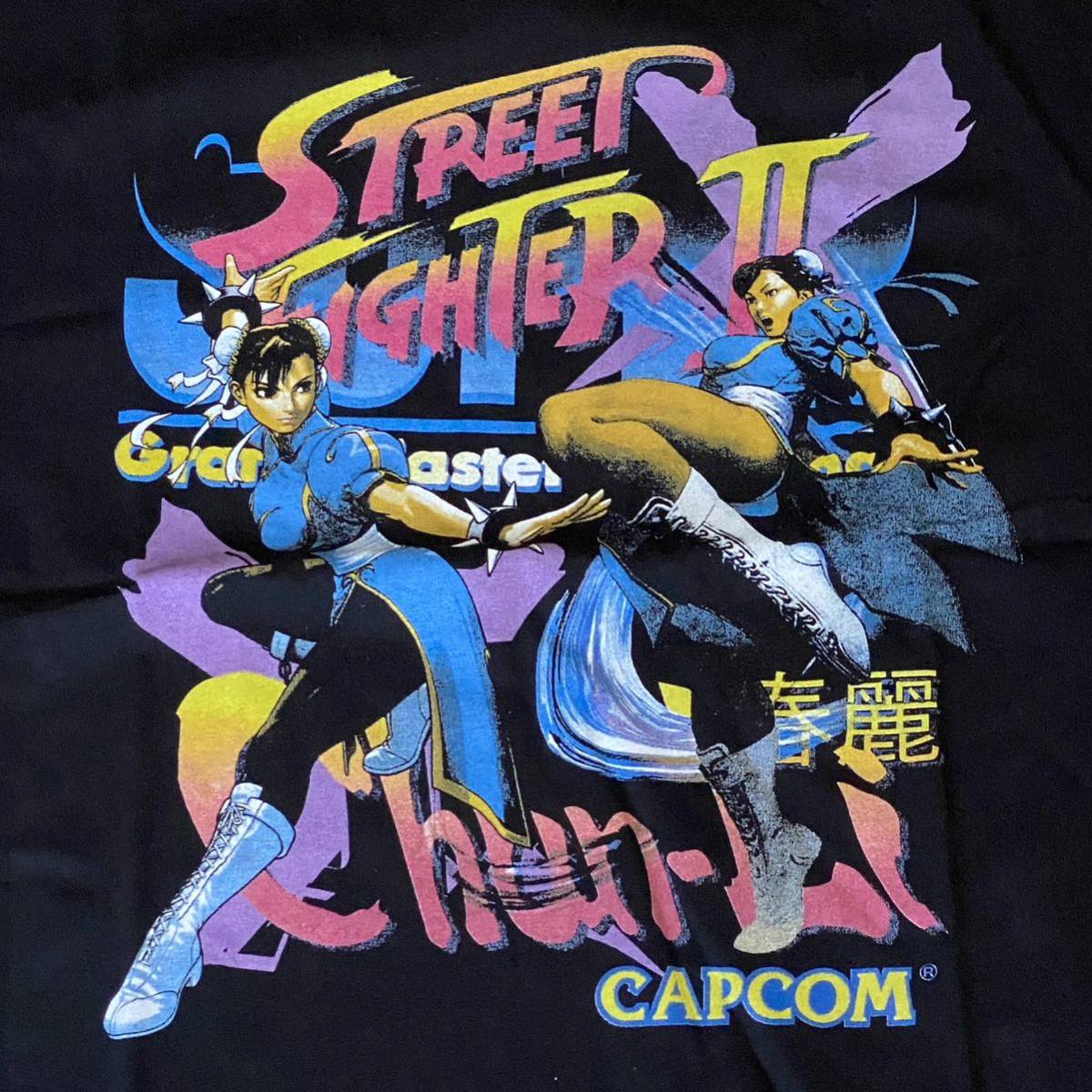 street fighter 春麗　チュンリー　chun-li TVシャツ　アメリカセレクトで購入　黒　　black_画像1