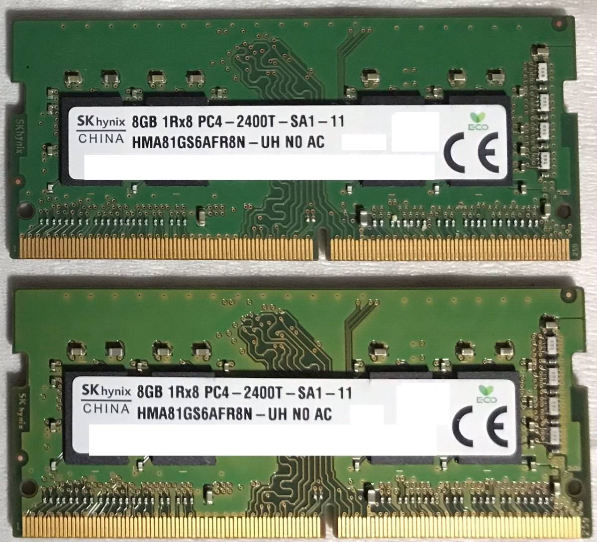 SK Hynix 計32GB、16GB PC4-2133P 16GB PC4-2400T DDR4 SO-DIMM ノートPC 