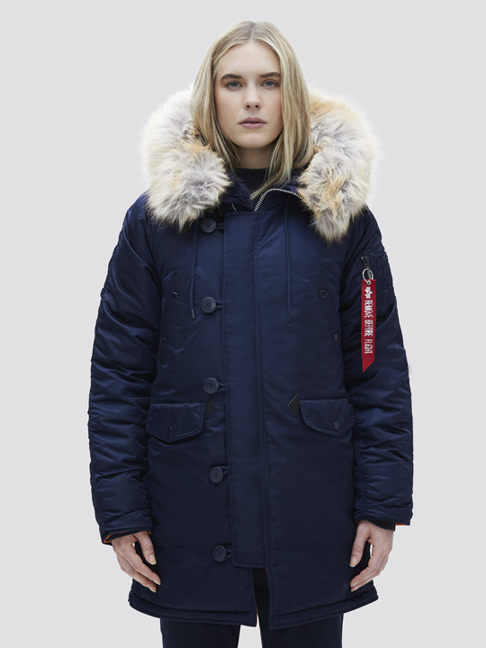 正規品】 レディース Sサイズ BLUE REPLICA PARKA W N-3B INDUSTRIES