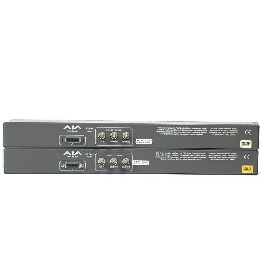 AJA KL Box 101885 ビデオ編集ブレイクアウトボックス 2個セット