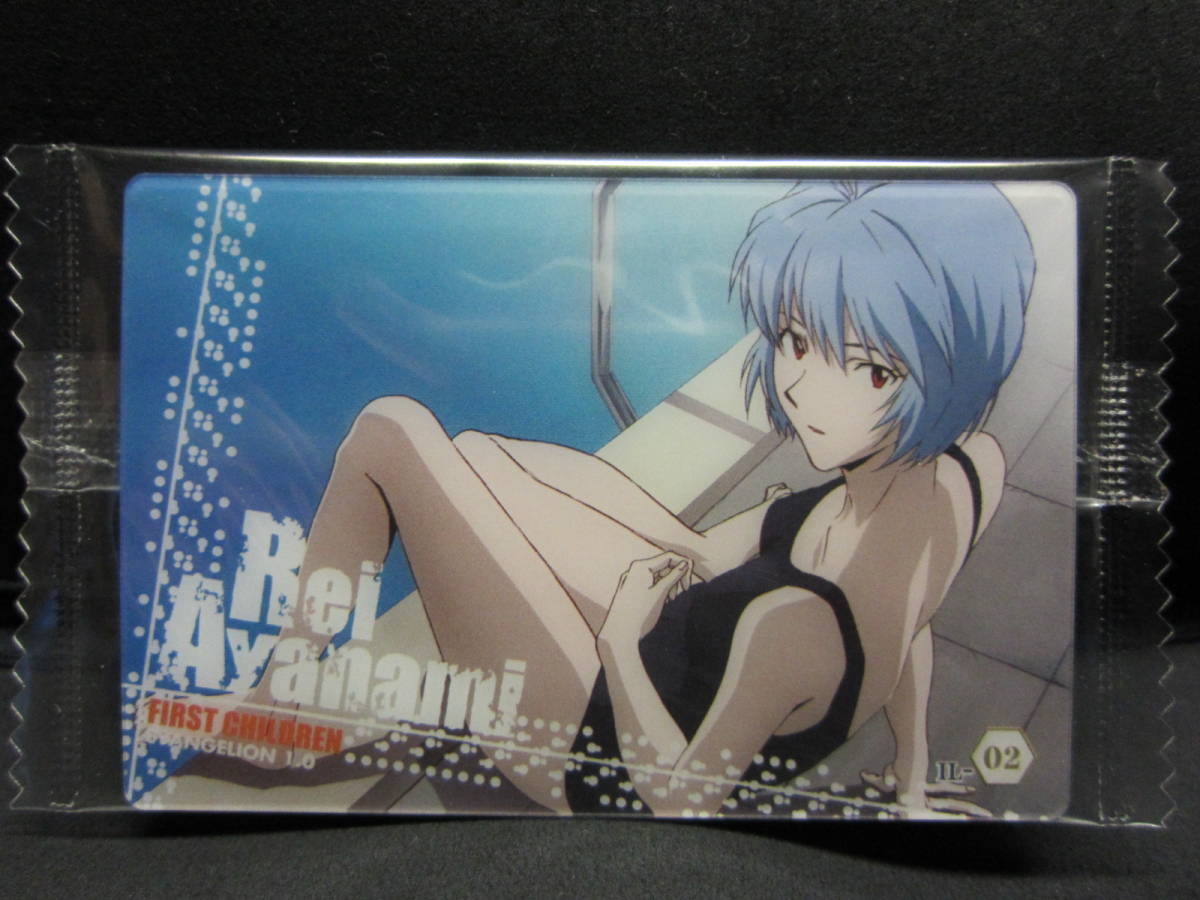  Evangelion новый театр версия :. вафли Chap.4 pra карта *IL-02. Ayanami Rei ( Pool Side купальный костюм )*BANDAI2009