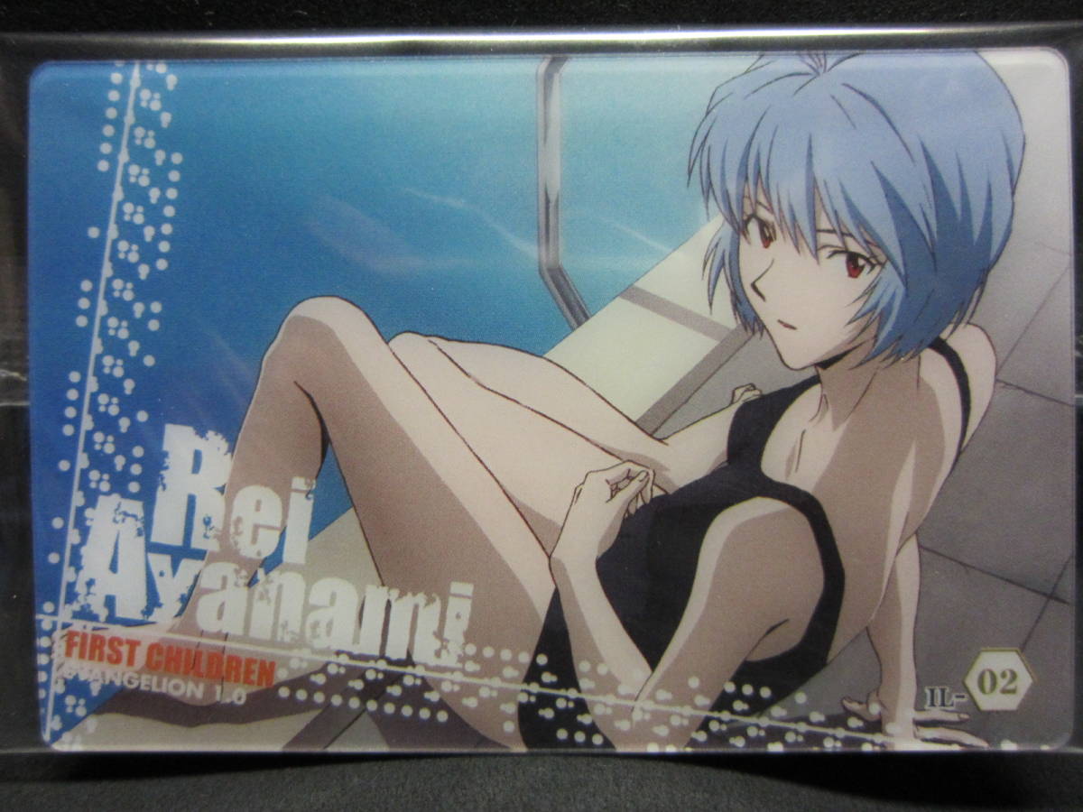  Evangelion новый театр версия :. вафли Chap.4 pra карта *IL-02. Ayanami Rei ( Pool Side купальный костюм )*BANDAI2009