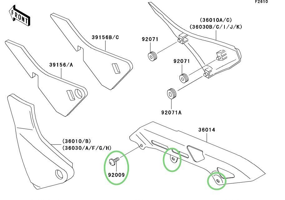 カワサキ純正ゼファー400 ゼファー550 チェーンカバー カワサキ純正ゼファー400 ゼファー550 チェーンカバー