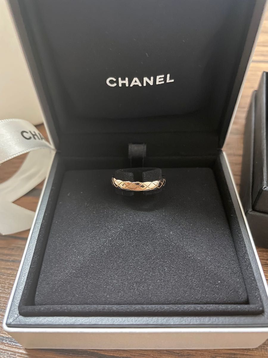 CHANEL ココクラッシュリング ベージュゴールド 箱 袋付き 証明 CHANEL ココクラッシュリング ベージュゴールド 箱 袋付き 証明