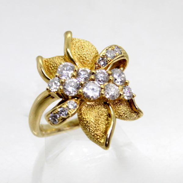 【2024正規激安】 ◎中古美品◎18金 ダイヤ 1.00ct リング 7号 イエローゴールド