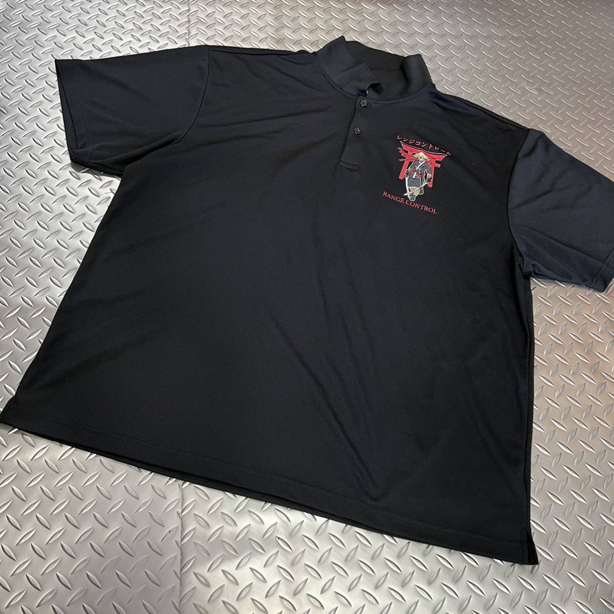 US 米軍放出品　Tシャツ　ポロシャツ　5L BLACK ランニング　スポーツ　おしゃれ　(INV T89)_画像1