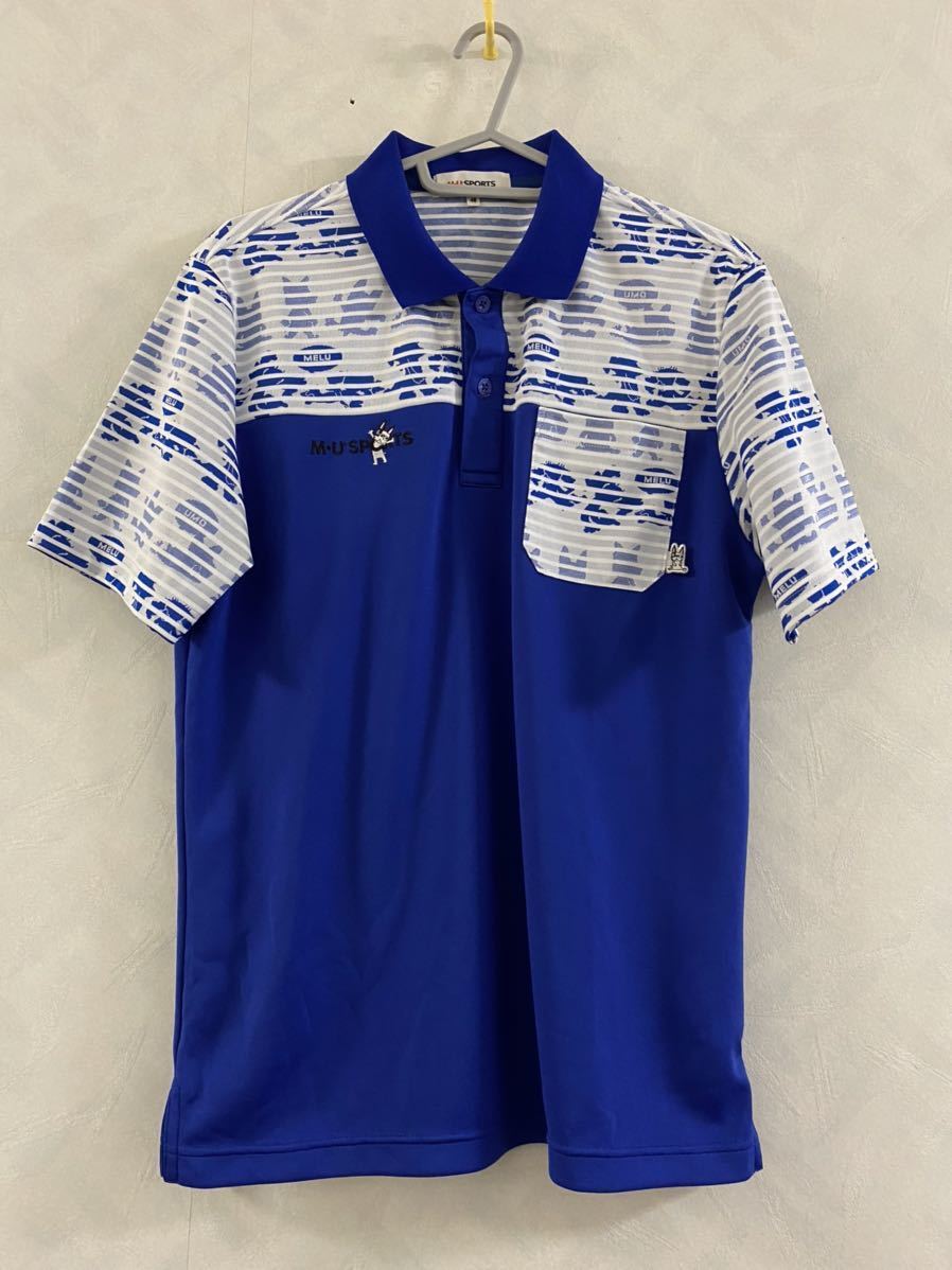 美品 M・U SPORTS ポロシャツ サイズ48 メンズ ミエコウエサコ ゴルフ GOLF