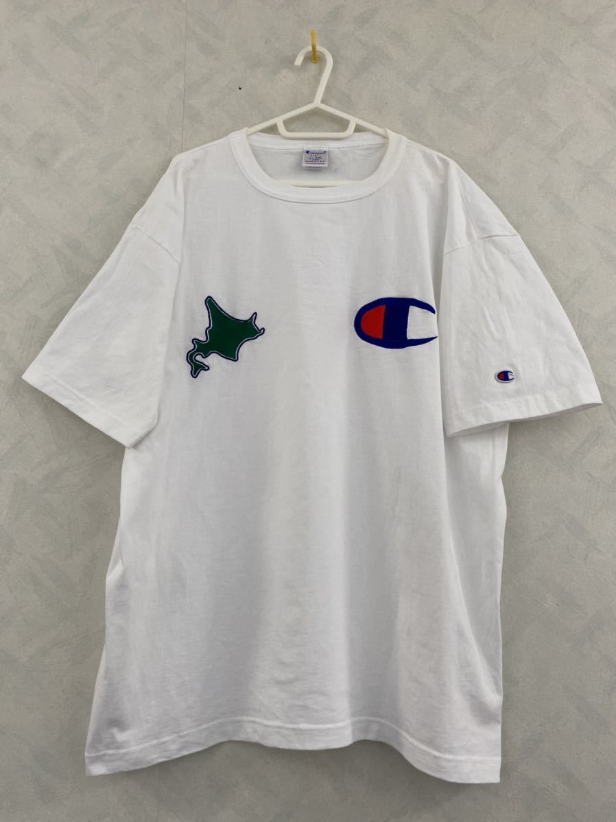 Champion 北海道 刺繍 Tシャツ サイズXL T1011 米国製 7.1オンス ヘビーウェイト チャンピオン ティー・テンイレブン MADE IN U.S.A. 限定_画像1