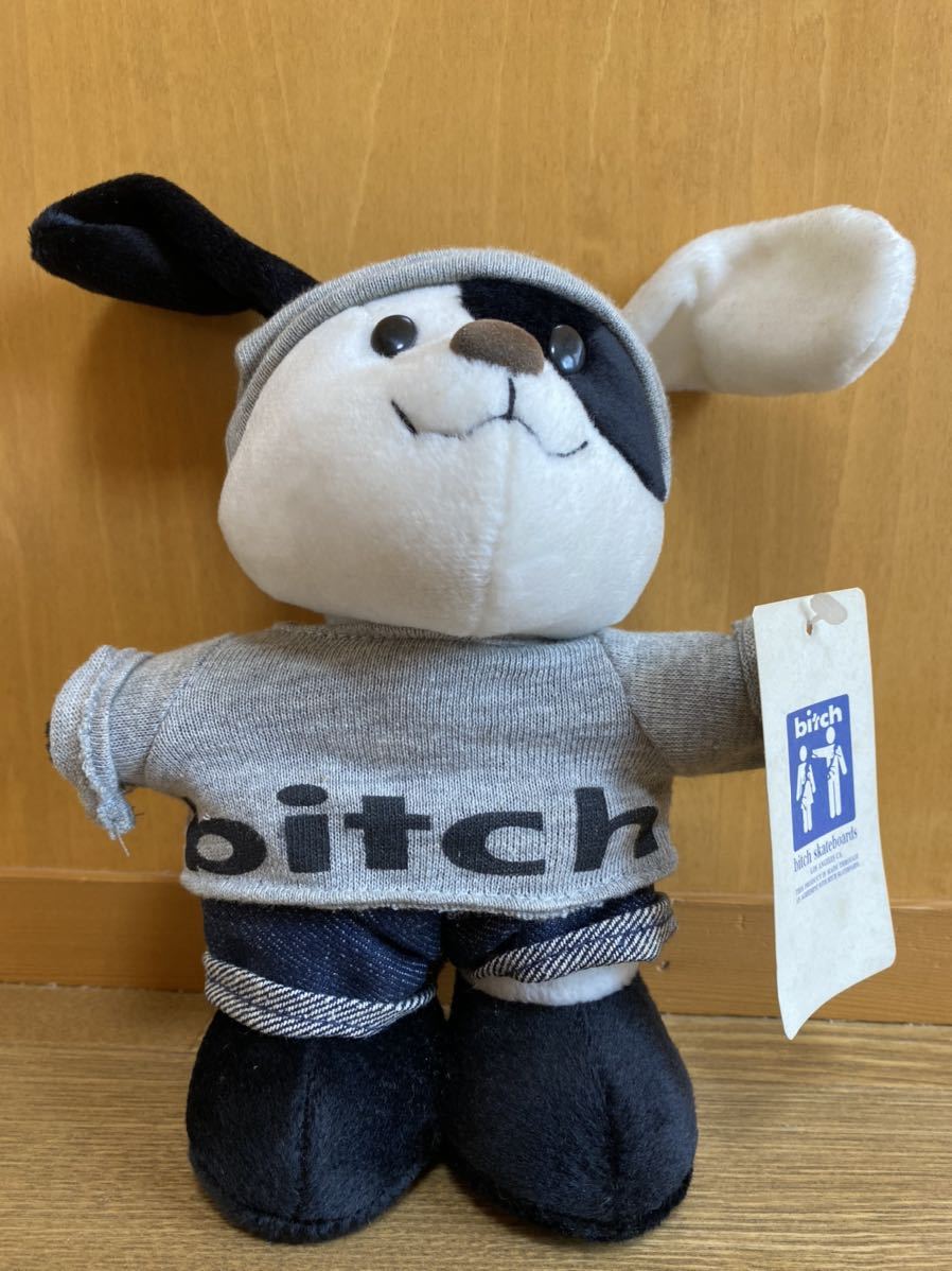 Bitch skateboards BITCH STREET DOG ぬいぐるみ ビッチストリートドッグ タグ付き 非売品 90s ヴィンテージ 希少 ビッチ スケートボード_画像2