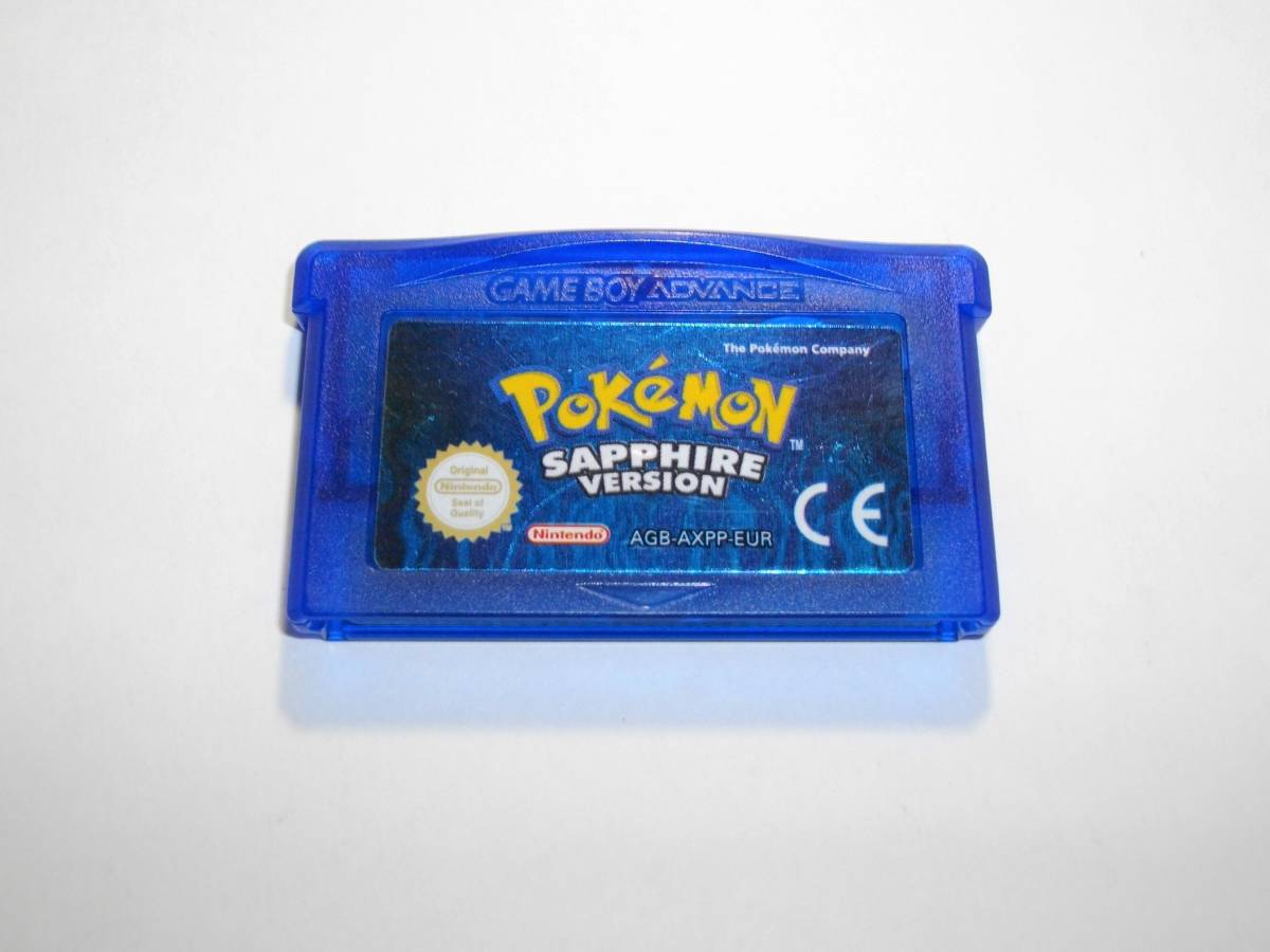 海外版 正規品 GBA ポケットモンスター サファイア 英語版 欧州版