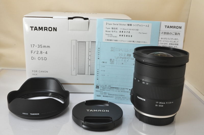 国内即発送】 F2.8-4 17-35mm TAMRON 極上品 Di w/Box♪♪#5583EX EF