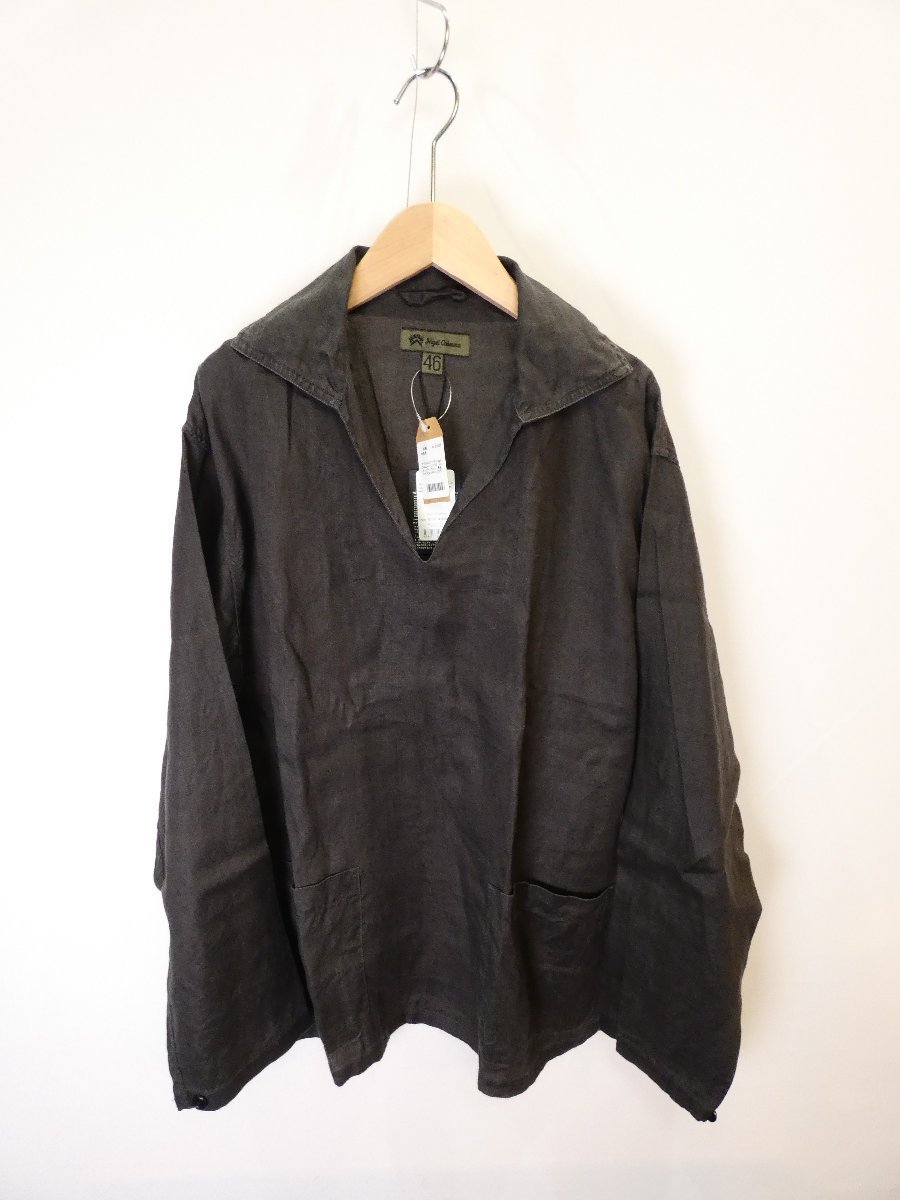 オリジナル Nigel ナイジェルケーボン Cabourn 長袖シャツ【M's(46)/2.7万円/カーキ/新品タグ】d3CE ポケット プルオーバー ヘンプ100 Mサイズ オリジナル Nigel ナイジェルケーボン Cabourn 長袖シャツ【M's(46)/2.7万円/カーキ/新品タグ】d3CE ポケット プルオーバー ヘンプ100 Mサイズ