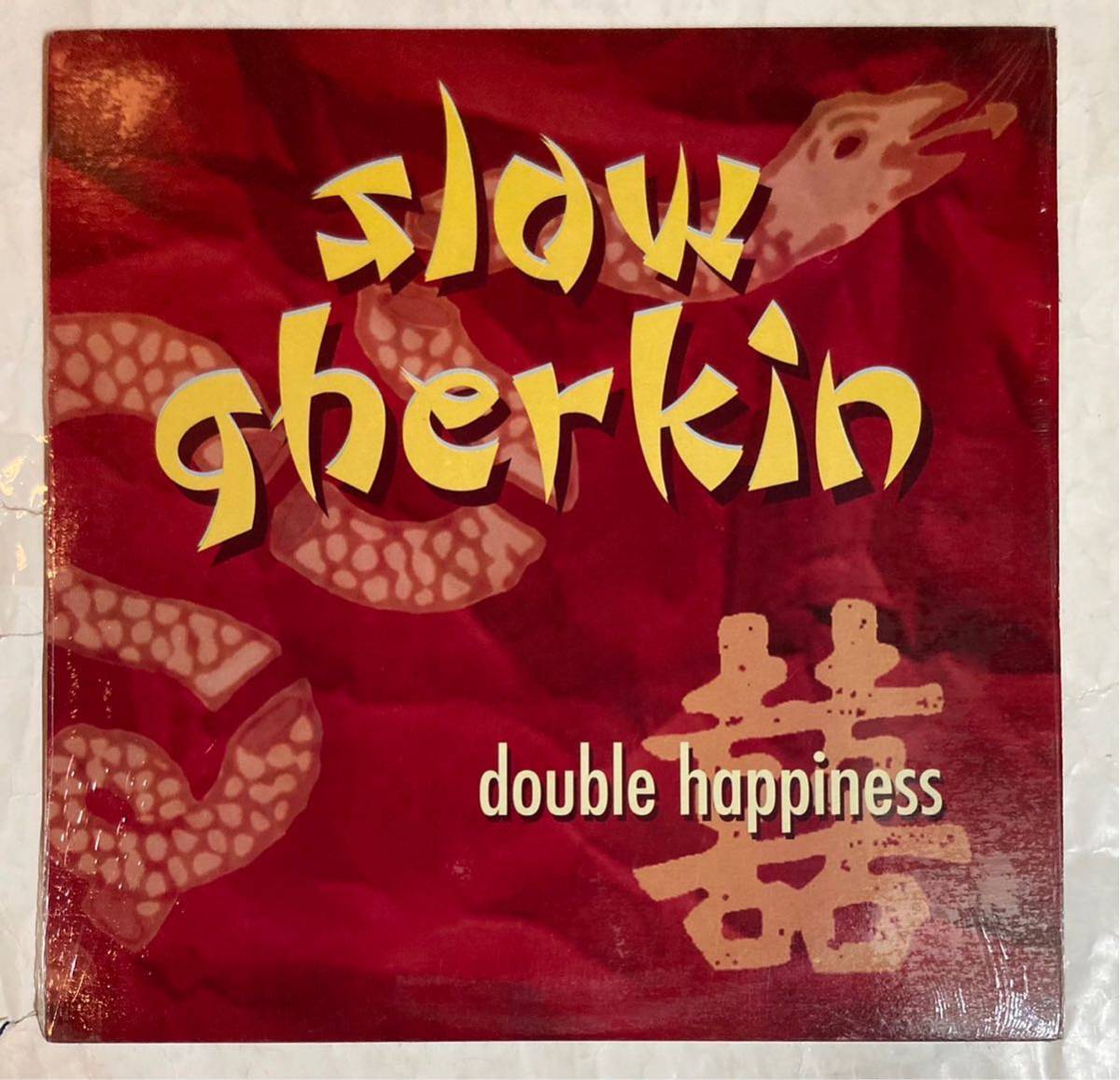 LP 97年 US盤 インサート付 Slow Gherkin - Double Happiness AM-012_画像1