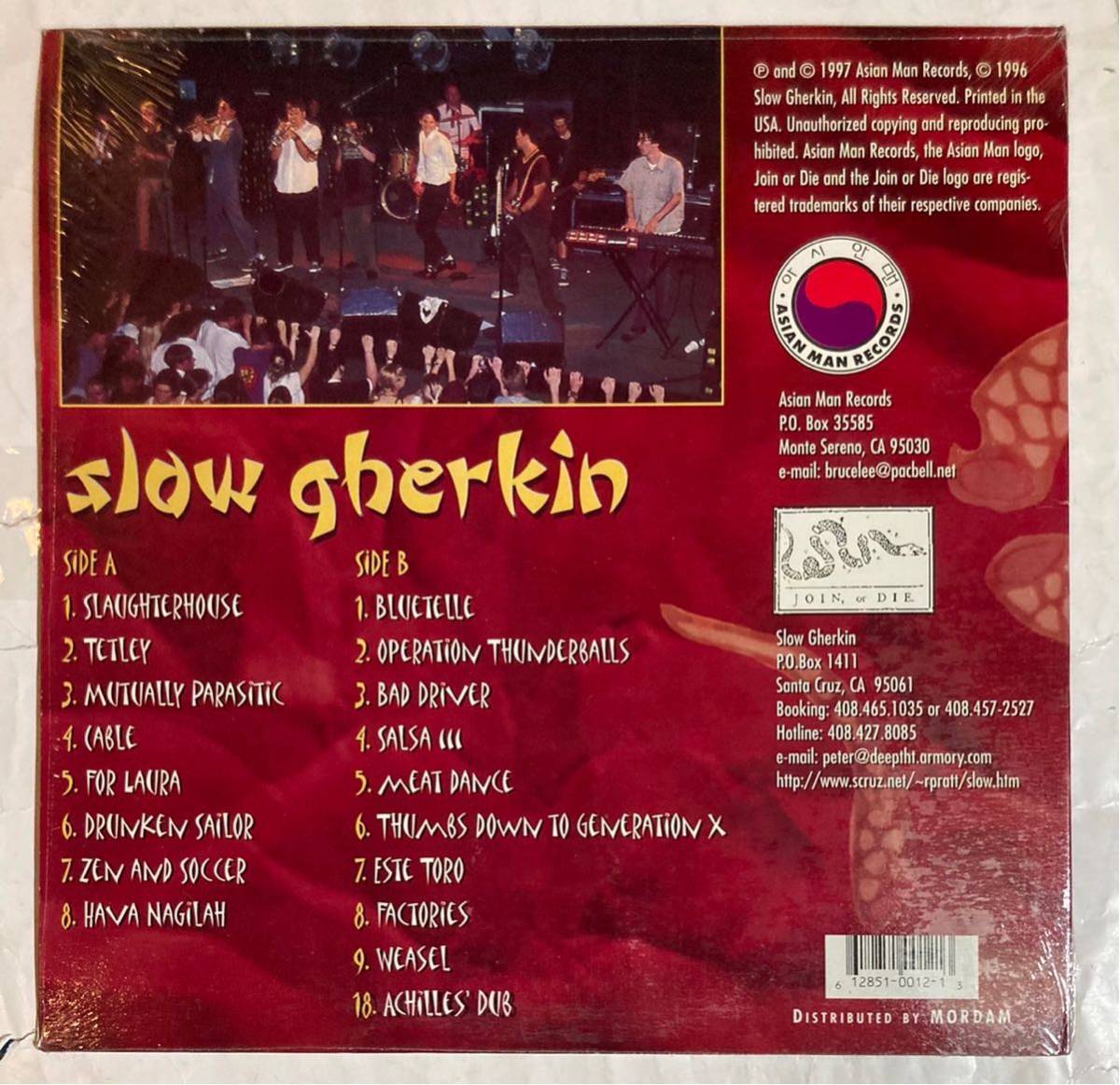 LP 97年 US盤 インサート付 Slow Gherkin - Double Happiness AM-012_画像2