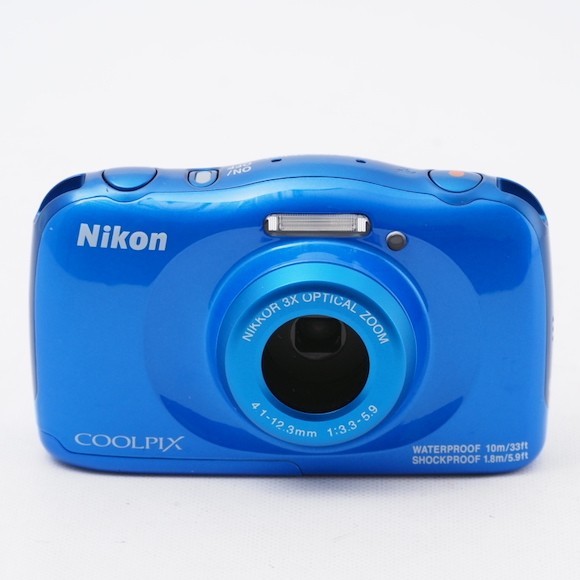 完成品 W100 COOLPIX デジタルカメラ ニコン Nikon 防水 #7294 ブルー