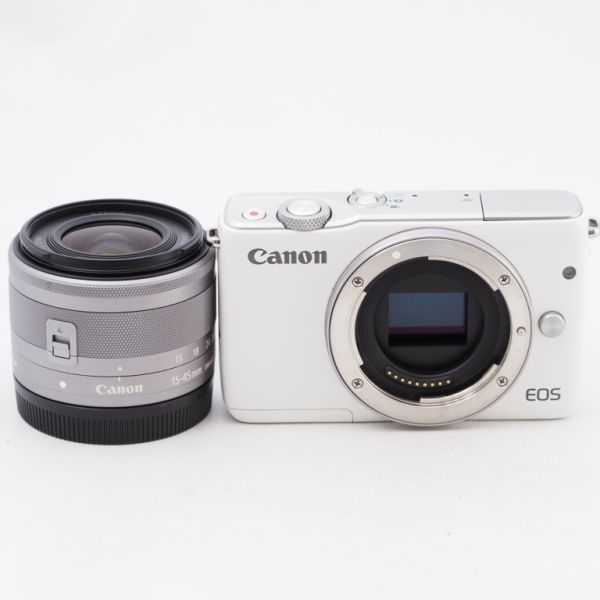 Canon ミラーレス一眼カメラ EOS M10 レンズキット(ホワイト) EF-M15-45mm F3.5-6.3 IS STM 付属 EOSM10WH-1545ISSTMLK #7319