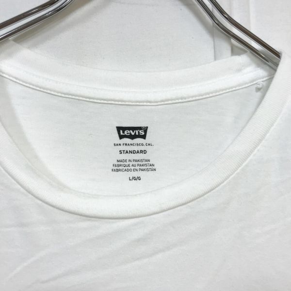 LEVIS/リーバイス 半袖Tシャツ プリント ビックロゴ コットン100% ホワイト サイズL_画像6