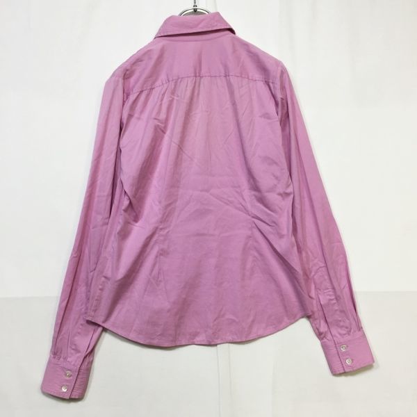 Theory/ theory long sleeve shirt cotton nylon pink size 2 lady's 