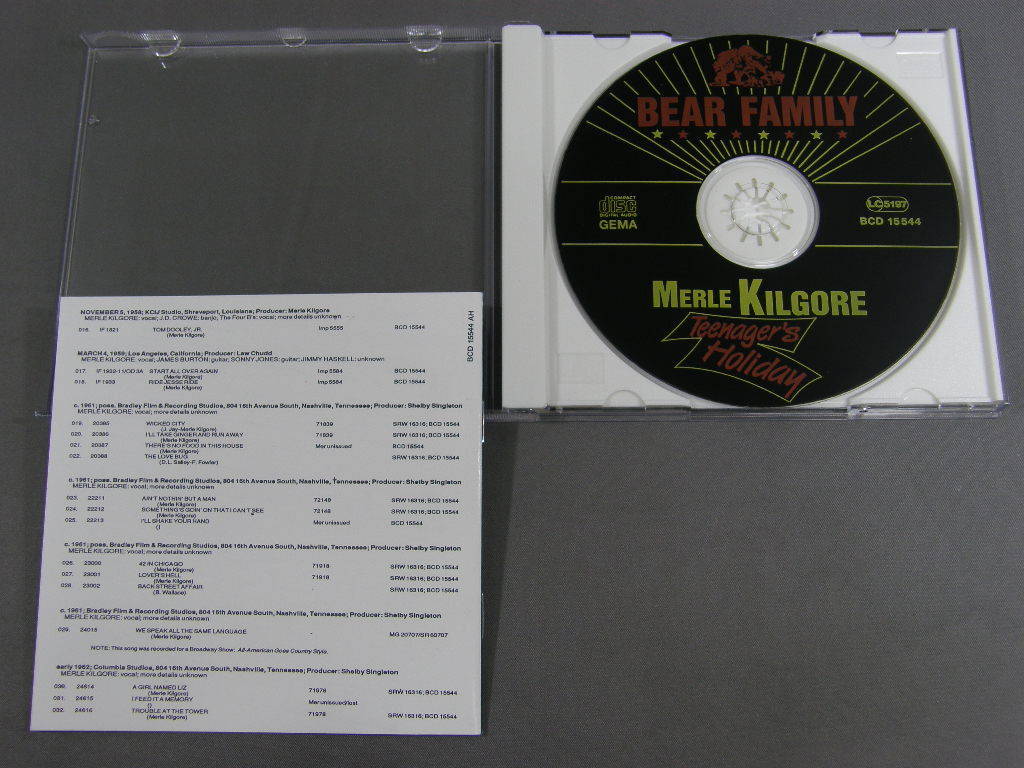 ★独CD Merle Kilgore/Teenager’s Holiday　未開封 ★_画像2