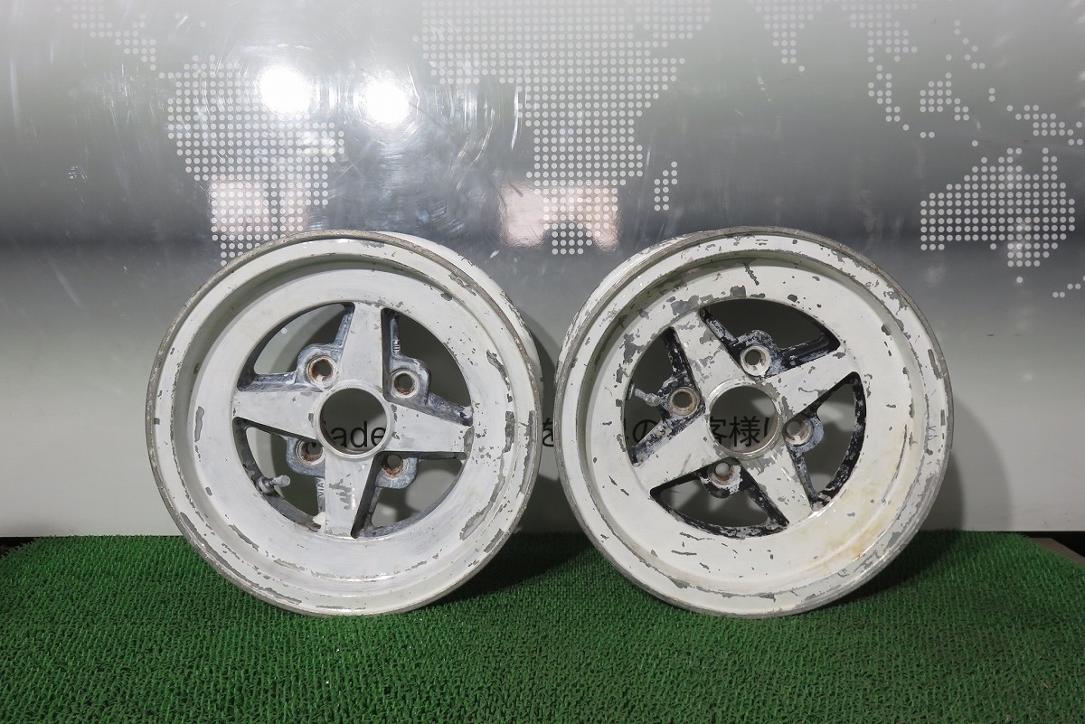 WORK Equip　アルミホイール　13x6.0J　4H　114.3PCD　2本セット　中古　／　23071201_画像1