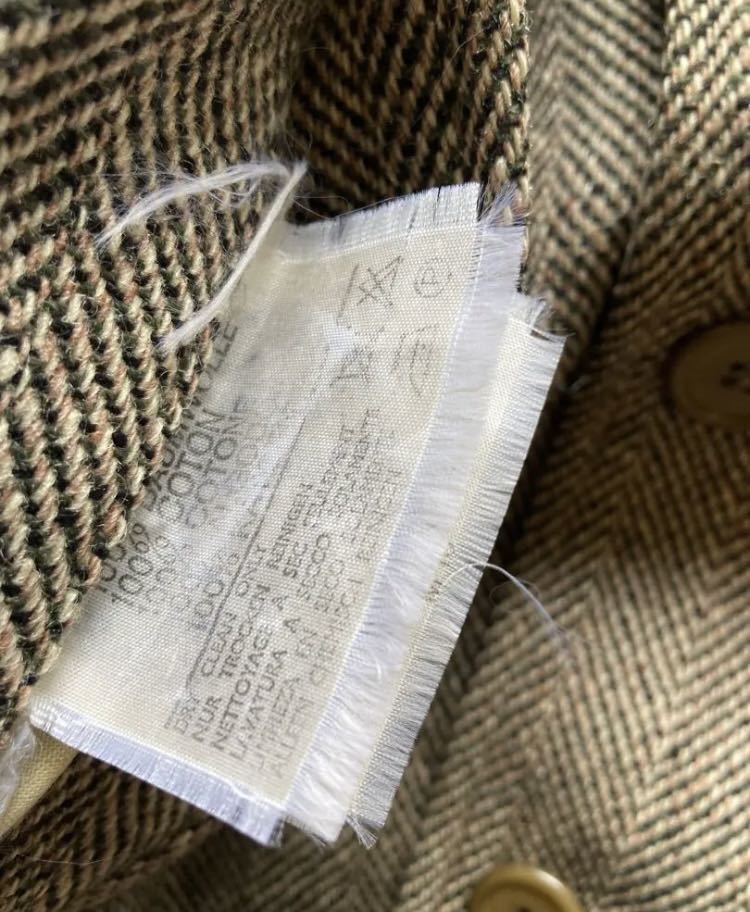 【ヴィンテージ】Aquascutum アクアスキュータム ダブルフェイス リバーシブル ヘリンボーン コート