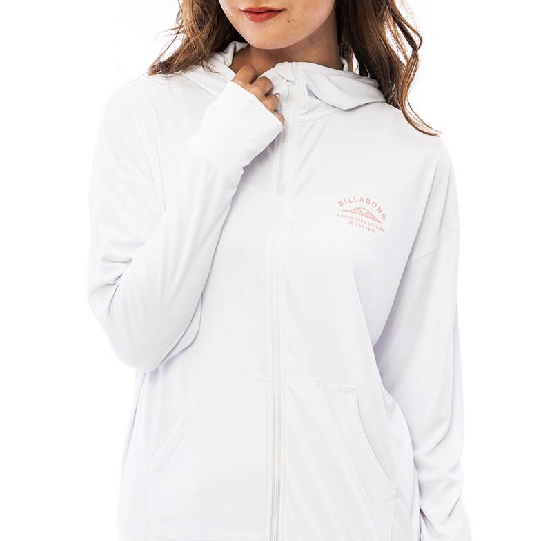 【SALE】★送料無料★2023新品【BILLABONG/ビラボン】【A/Div.】 ADIV ZIP UP HOODED RASHGUARD ラッシュガード WHT レディースL BD013-892_画像2