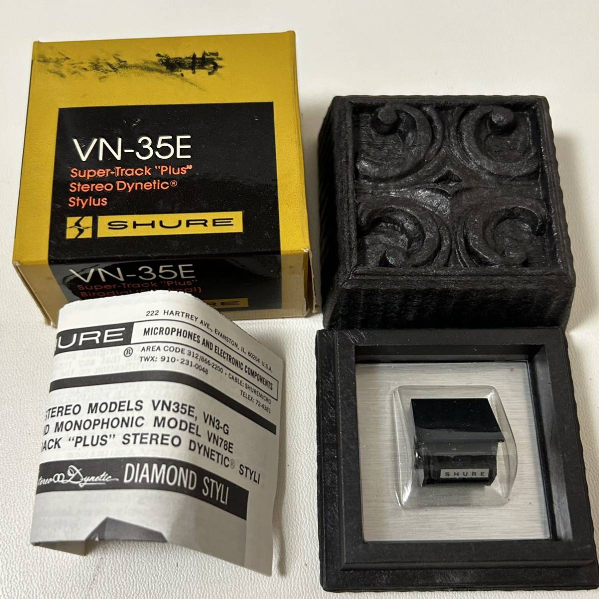 SHURE シュアー MMカートリッジ V15TYPEIII用交換針 VN-35E ケース付き