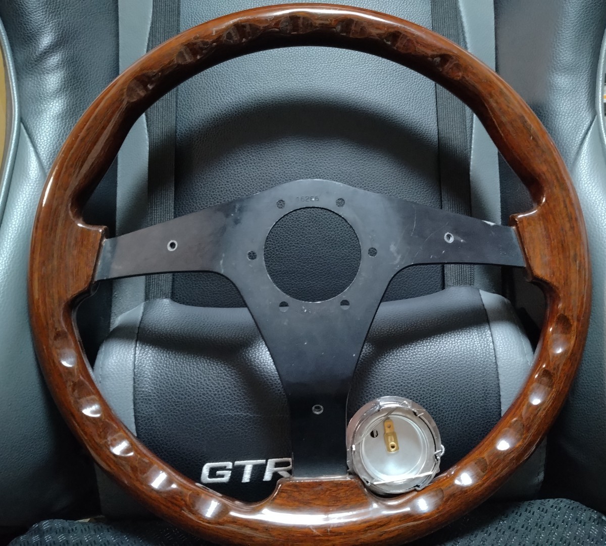 即決 NARDI ナルディ ウッドステアリング φ36 ブラックスポーク 即決 NARDI ナルディ ウッドステアリング φ36 ブラックスポーク