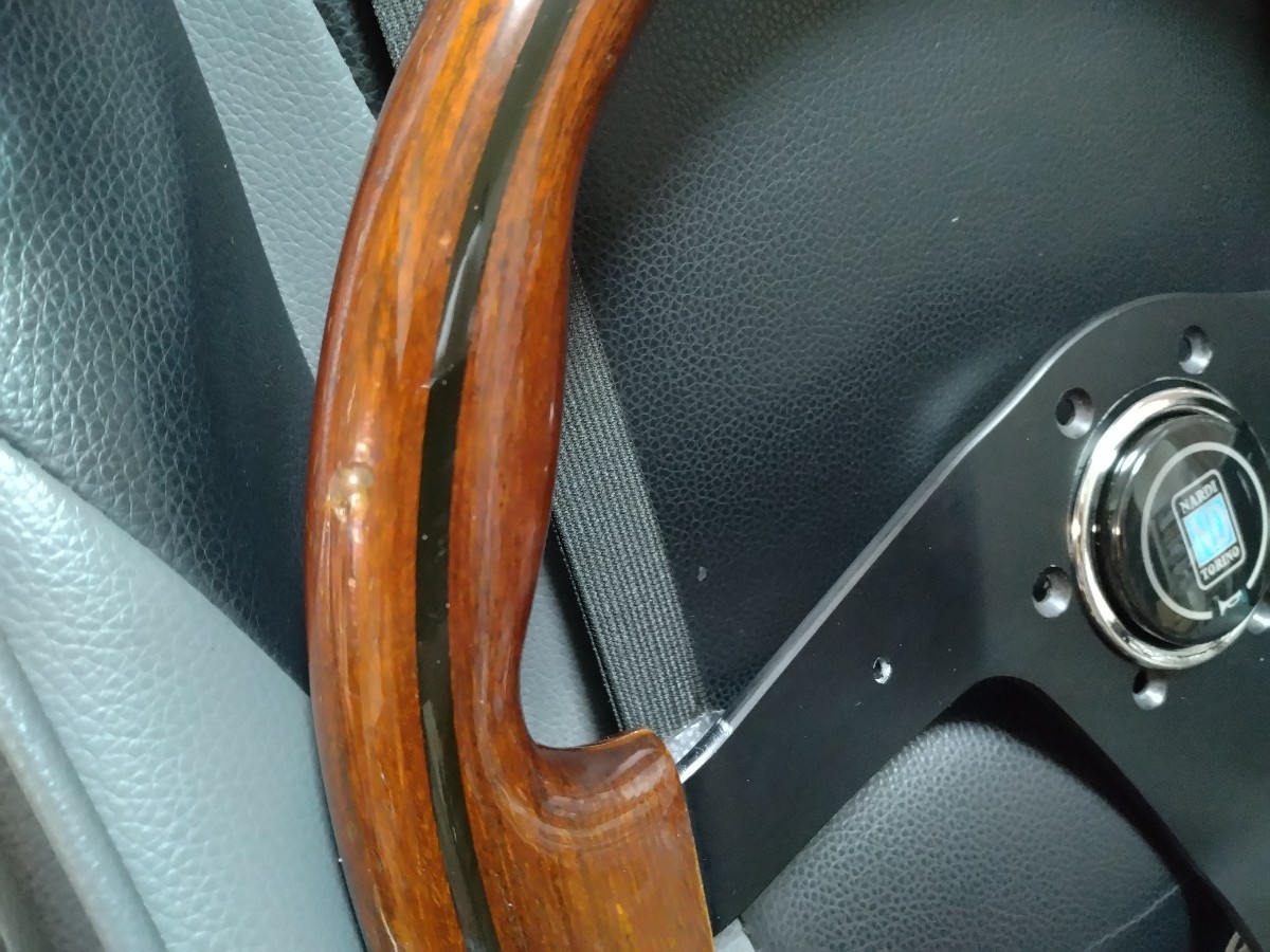 即決 NARDI ナルディ ウッドステアリング φ36 ブラックスポーク 即決 NARDI ナルディ ウッドステアリング φ36 ブラックスポーク