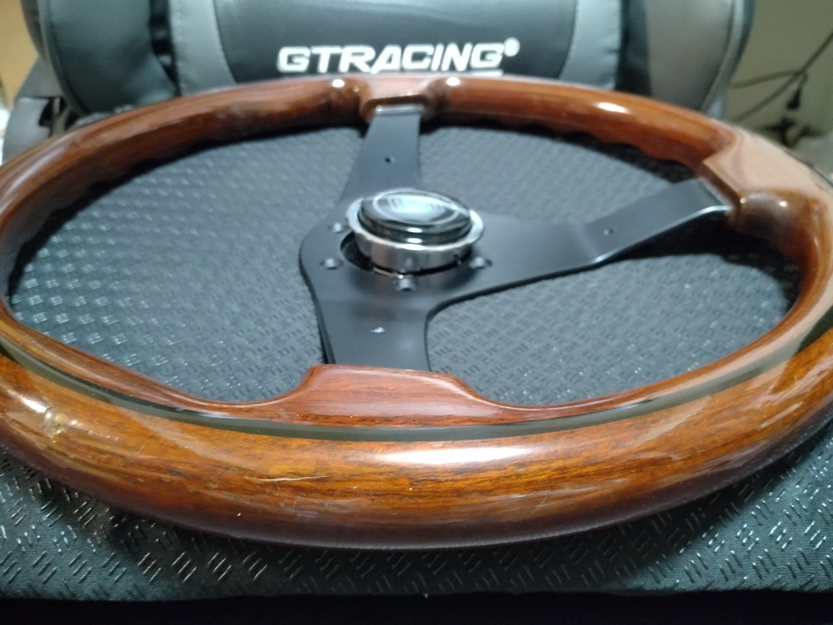 即決 NARDI ナルディ ウッドステアリング φ36 ブラックスポーク 即決 NARDI ナルディ ウッドステアリング φ36 ブラックスポーク