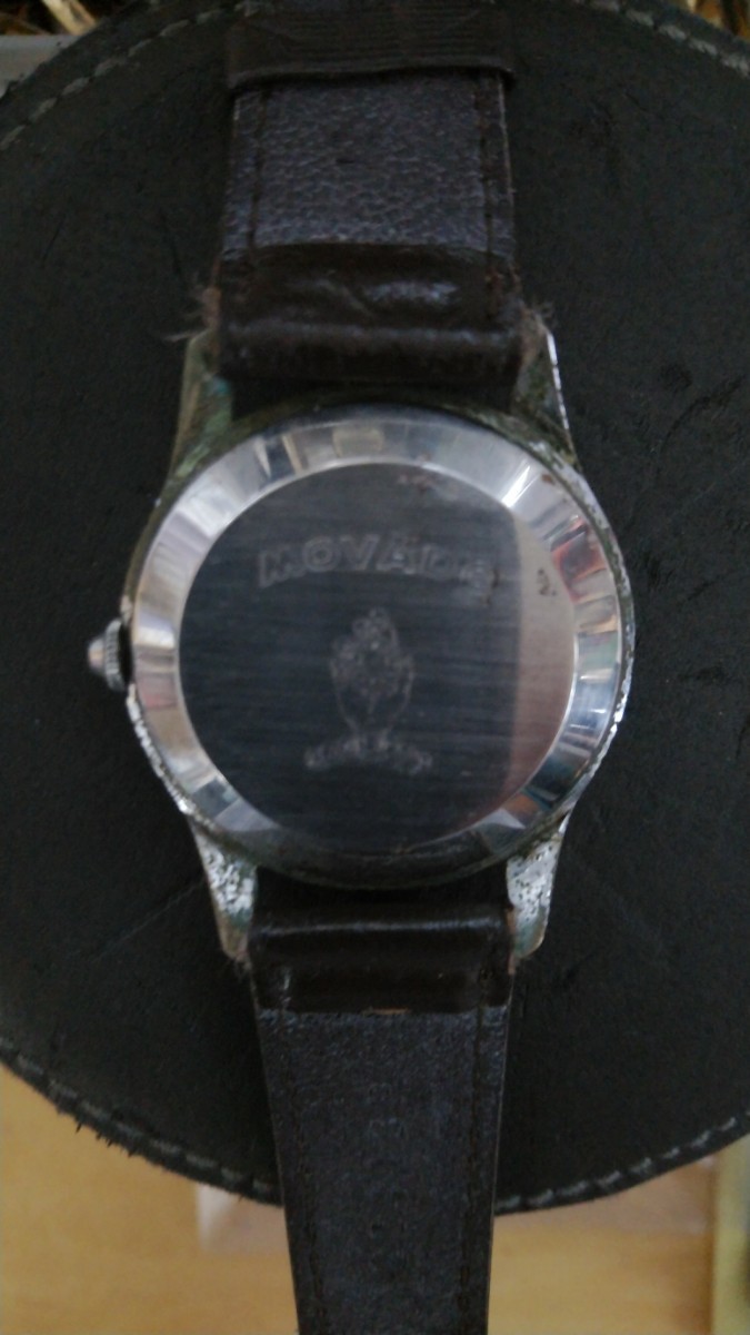 MOVADO[ Movado ] раунд античный мужской ручной завод наручные часы 