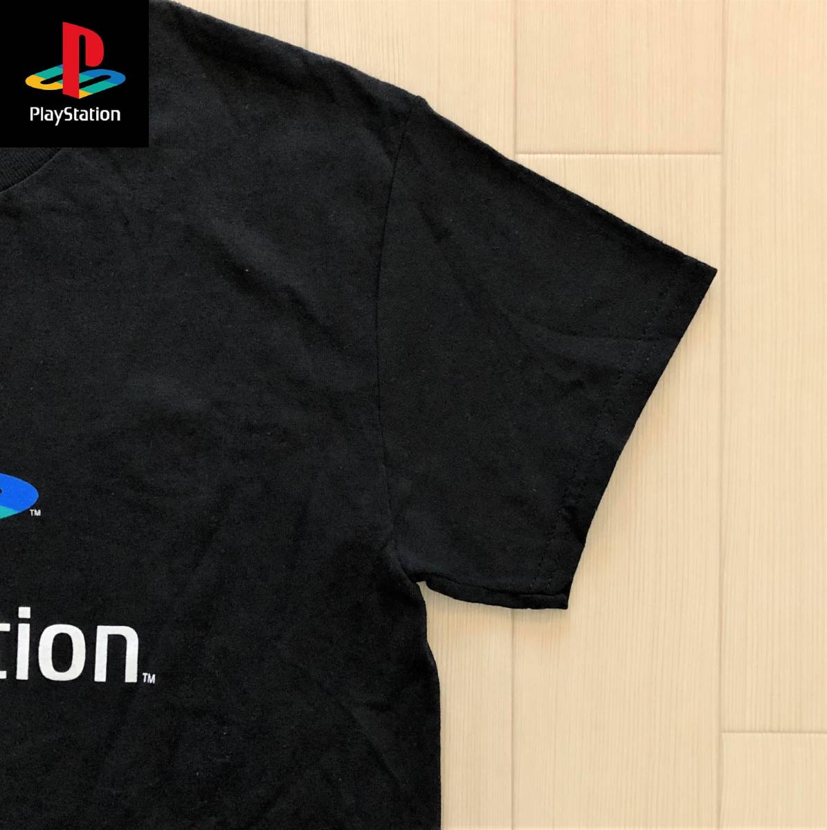 PlayStation Logo Printed T-Shirt プレステ ロゴ プリント Tシャツ プレイステーション サイズS BLACK ブラック 黒_画像5