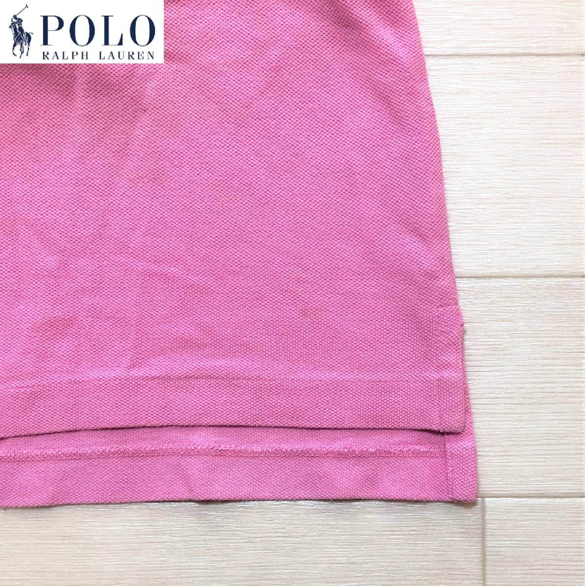 POLO RALPH LAUREN ポロ・ラルフローレン ポロシャツ 半袖 無地 ワンポイント サイズ100 PINK ピンク 桃色