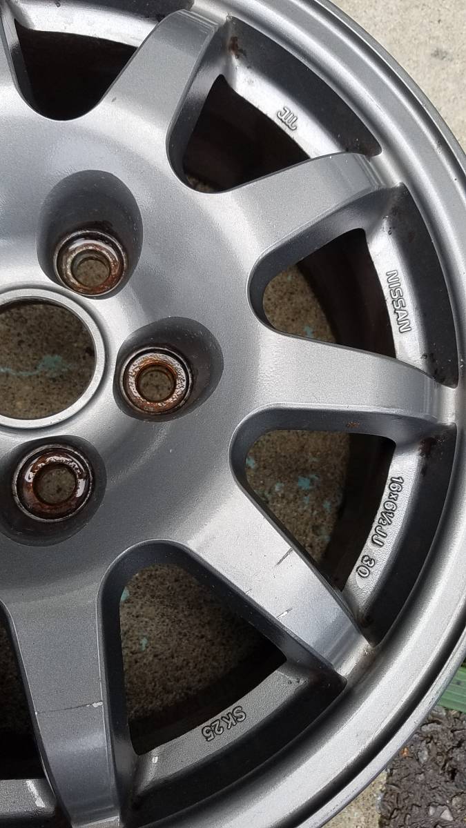 R32 Skyline GT-R正品選配輪NISSAN 16X6.5J    原文:Ｒ32 スカイライン GT-R 純正 オプションホイール 日産 16X6.5J