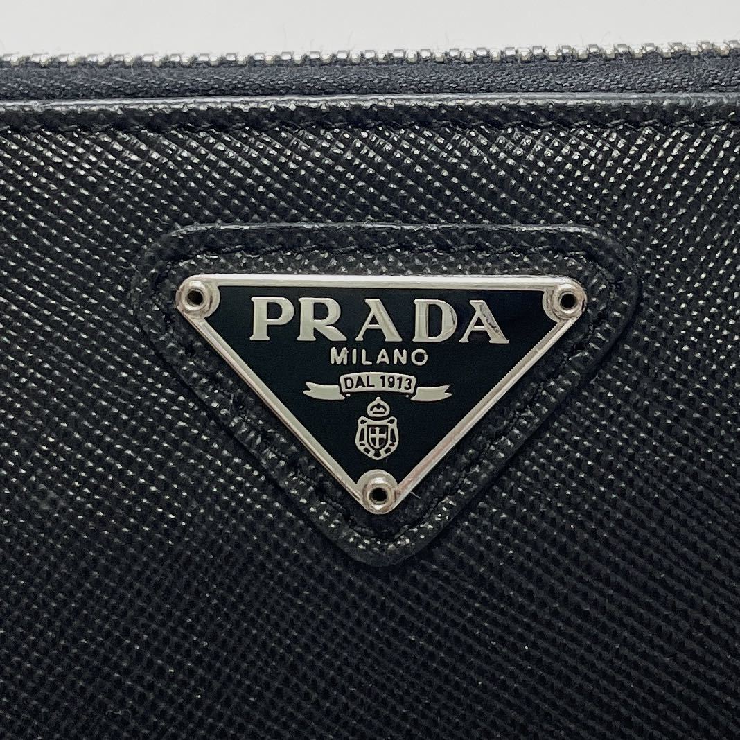 PRADA プラダ ラウンドファスナー ジップ 長財布 サフィアーノレザー