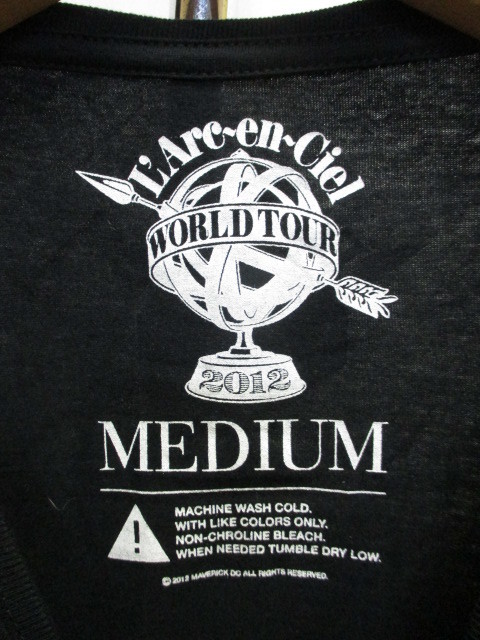 ラルクアンシエル L'Arc-en-Ciel Tシャツ メンズM ツアーTシャツ 半袖シャツ 半袖カットソー バンドTシャツ ロックTシャツ 07131の画像2